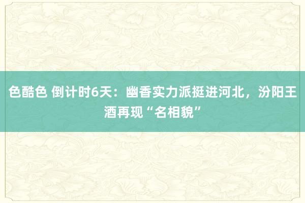 色酷色 倒计时6天：幽香实力派挺进河北，汾阳王酒再现“名相貌”