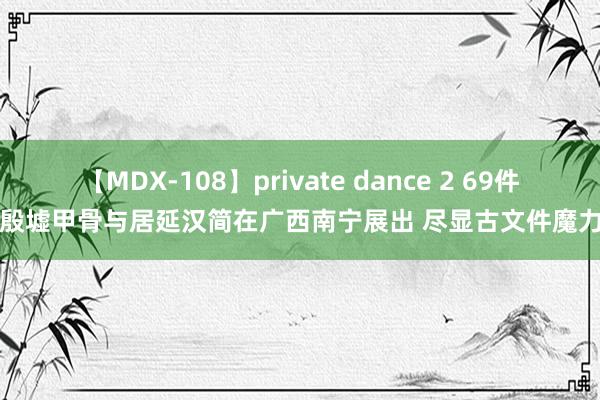 【MDX-108】private dance 2 69件殷墟甲骨与居延汉简在广西南宁展出 尽显古文件魔力