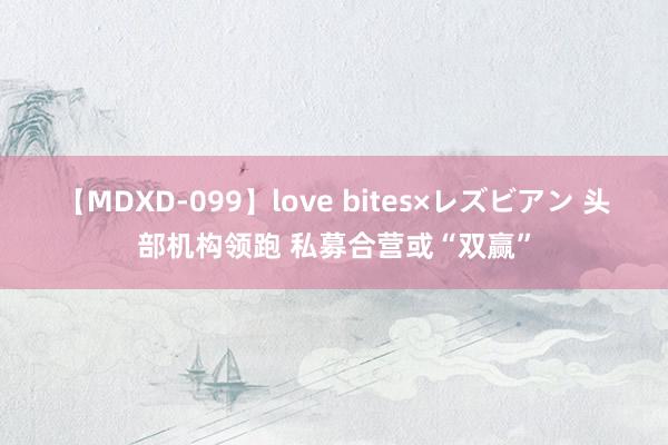 【MDXD-099】love bites×レズビアン 头部机构领跑 私募合营或“双赢”