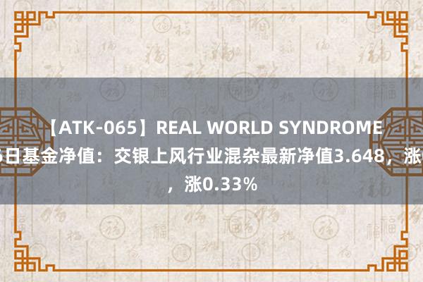 【ATK-065】REAL WORLD SYNDROME 8月16日基金净值：交银上风行业混杂最新净值3.648，涨0.33%