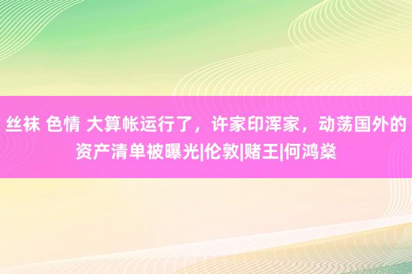 丝袜 色情 大算帐运行了，许家印浑家，动荡国外的资产清单被曝光|伦敦|赌王|何鸿燊